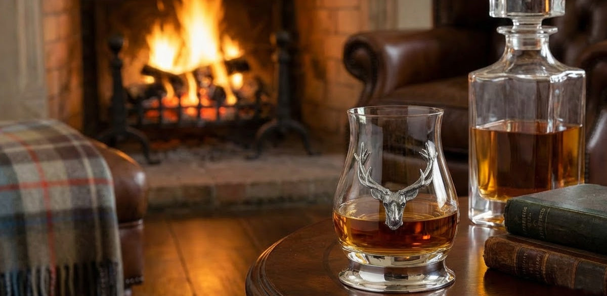 LUXURY PEWTER WHISKY GLASSWARE