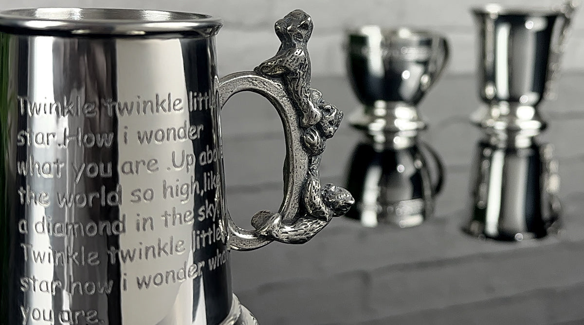 CHILDRENS CHRISTENING & BAPTISM PEWTER KEEPSAKE CUPS