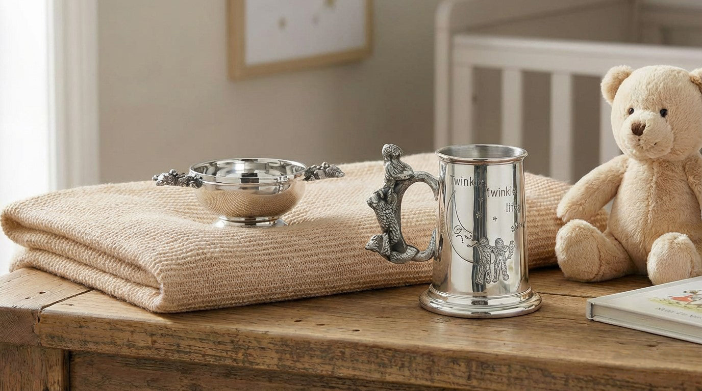 CHILDRENS CHRISTENING & BAPTISM PEWTER KEEPSAKE GIFTS