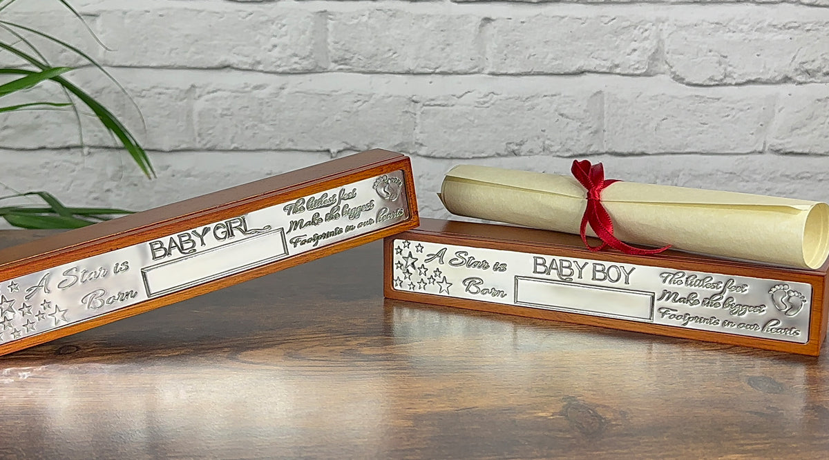 PEWTER CERTIFICATE HOLDERS – WEDDING, GRADUATION, BIRTH CERIFICATE BABY BOY & BABY GIRL