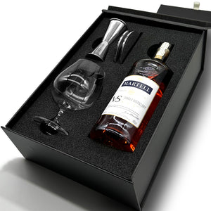 Luxury Brandy Gift Set Includes Bottle, Brandy Glass, Spirit Measure and 2 Coasters