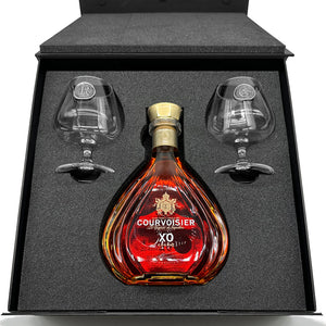 Luxury Brandy Gift Set Includes Bottle & 2 Personalised Brandy Glasses