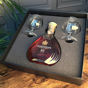 Luxury Brandy Gift Set Includes Bottle & 2 Personalised Brandy Glasses