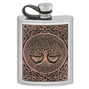 Flasque de poche 4oz en étain uni