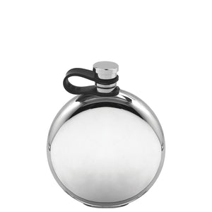 4oz Round Pewter Hip Flask with Flexi Cap