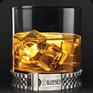 11oz Iconic Pewter Watch Bracelet Whisky Glass Tumbler