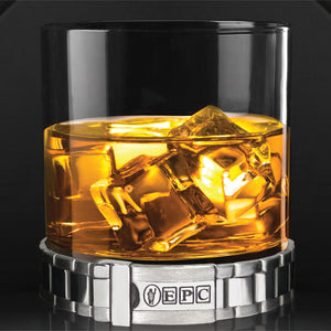 11oz Iconic Pewter Watch Bracelet Whisky Glass Tumbler