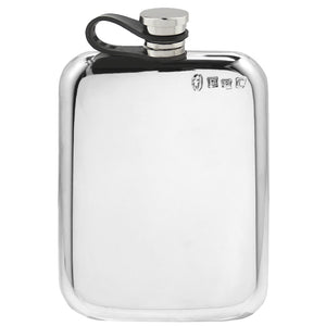 Flasque de poche 6oz en étain uni