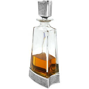 Manhattan 650ml Whisky, Wine & Spirits Decanter Gift Set Includes 4x 11oz Manhattan Pewter Tumblers