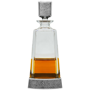 Manhattan 650ml Whisky, Wine & Spirits Decanter Gift Set Includes 2x 11oz Manhattan Pewter Tumblers