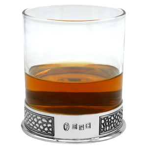Manhattan 600ml Whisky, Wine & Spirits Decanter Gift Set Includes 4x 11oz Manhattan Pewter Tumblers
