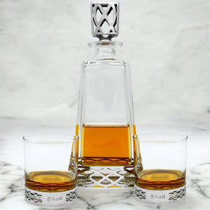 11oz UISGE BEATHA WHISKEY OR RUM DOUBLE GLASS TUMBLER SET