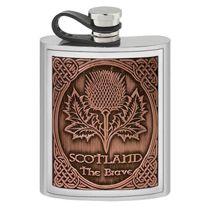 Flasque de poche 4oz en étain uni