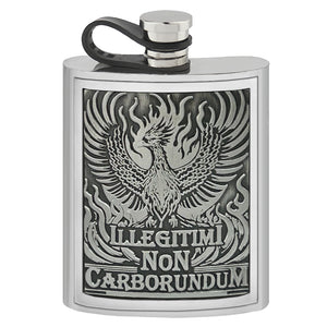 Flasque de poche 4oz en étain uni