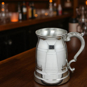 1 Pint* Pewter Beer Mug Tankard - Old London Style