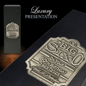 60. Geburtstag Whisky-Geschenkset Flasche & Box