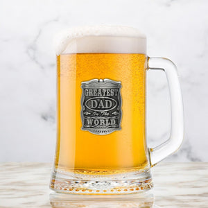 1pt GREATEST DAD GLASS TANKARD
