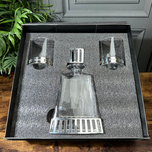 Monaco 600ml Whisky, Wine & Spirits Gift Set Includes 2x 11oz Monaco Pewter Tumblers