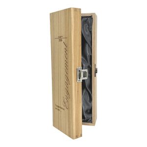Coffret en bois pour champagne, vin ou whisky à charnière simple pour les fiançailles