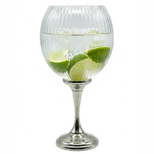 Legacy Pewter Ribbed Gin Glass