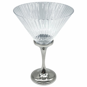 Legacy Pewter Ribbed Cocktail Glass