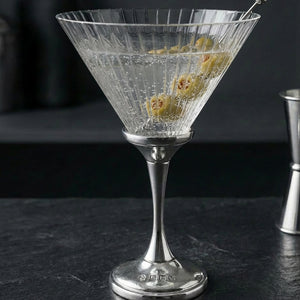 Legacy Pewter Ribbed Cocktail Glass