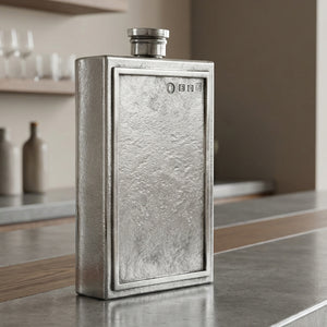 Legacy Pewter 6oz Rectangular Hip Flask