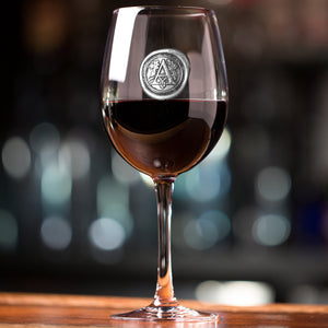 Luxury Wine Gift Set Includes Bottle, 2 Personalised Wine Glasses, Pewter Wine Bottle Coaster & 4 Pewter Coasters