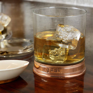 Bicchiere di vetro per whisky 11oz Copper Pewter Rose