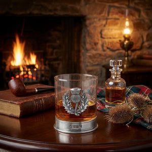 11oz Schottische Distel Zinn Whisky Glas Becher