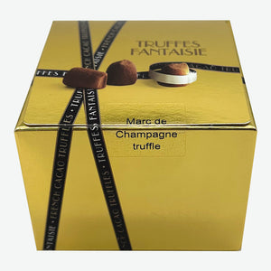 Luxury Champagne Gift Set Includes Bottle, 2 Champagne Flutes, Pewter Champagne Sealer & Truffles