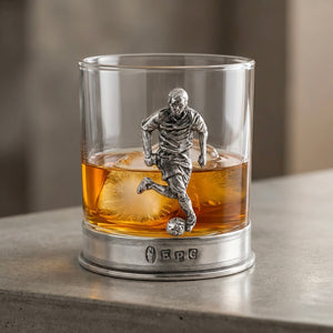 11oz Football Pewter Whisky Glass Tumbler