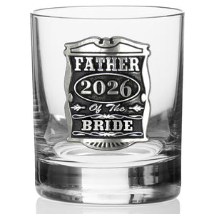 11oz matrimonio padre della sposa Pewter Whisky vetro Tumbler