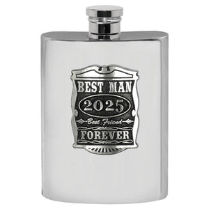 6oz Best Man Zinn Flachmann - perfekte Hochzeit Party Geschenke