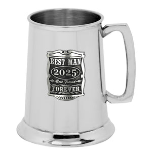 1 Pint* Wedding Best Man Pewter Beer Mug Tankard 2025