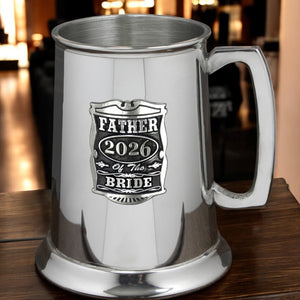 1 Pint Wedding Best Man Pewter Beer Mug Tankard