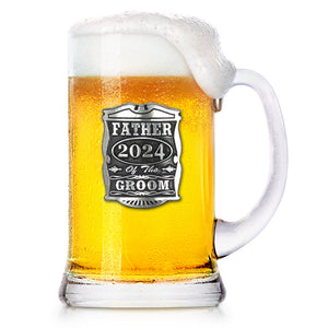 1 Pint Wedding Father Of The Groom Glass Beer Mug Tankard 2024