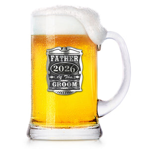 1 Pint Wedding Father Of The Groom Glass Beer Mug Tankard 2026