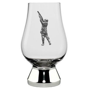 The Glencairn Whisky Glass With Pewter Base and Shooting Badge 200ml