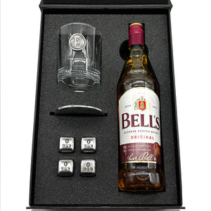 Luxury Whisky Gift Set Includes Bottle, Personalised 11oz Whisky Tumbler, Pewter Coaster & Set Of Whisky Stones