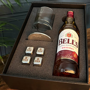 Luxury Whisky Gift Set Includes Bottle, 11oz Whisky Tumbler, Pewter Coaster & Set Of Whisky Stones