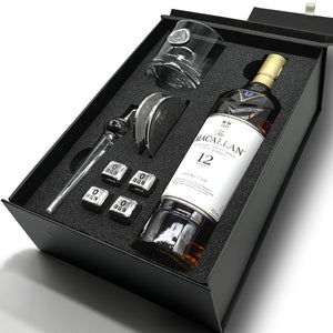 Whisky Double Set 7- Personalised Whisky Glass, Whisky Pipette, Whisky Stones, 2x Coasters