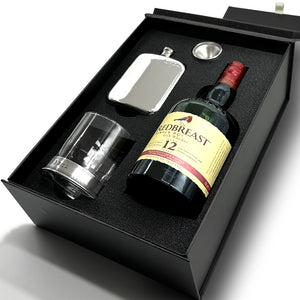 Luxury Whisky Gift Set Includes, 6oz Pewter Hip Flask with Funnel & 11oz Whisky Tumbler