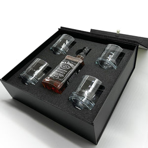 Luxury Whisky Gift Set Includes Bottle & 4 Whisky 11oz Tumblers