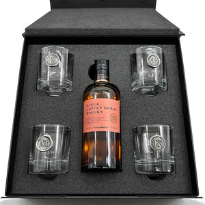 Luxury Whisky Gift Set Includes Bottle & 4 Personalised 11oz Whisky Tumblers