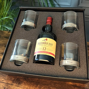 Luxury Whisky Gift Set Includes Bottle & 4 Vouge 11oz Whisky Tumblers