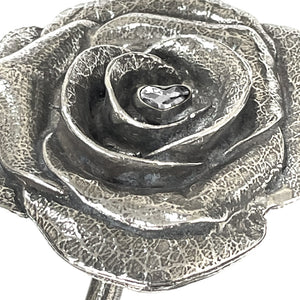 60° Anniversario di nozze di diamante di 60 anni eterno rosa con il regalo di cristallo del cuore di Swarovski Keepsake