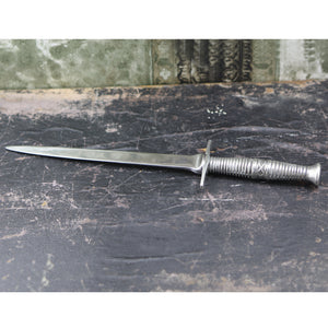 Celtic Pewter Letter Opener Knife with Sgian Dubh Dagger Style Handle