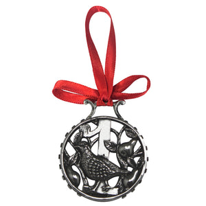 1st Day Of Christmas Tree Pewter Ornament Bauble Decoration