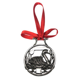 7th Day Of Christmas Tree Pewter Ornament Bauble Decoration
